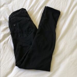 Celebrity pink black skinny jeans
